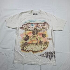 Travis Scott Circus Maximus 2024 European Tour T-Shirt Off-White Mens Medium